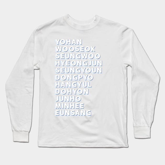 X1 Debut Team Long Sleeve T-Shirt by Silvercrystal